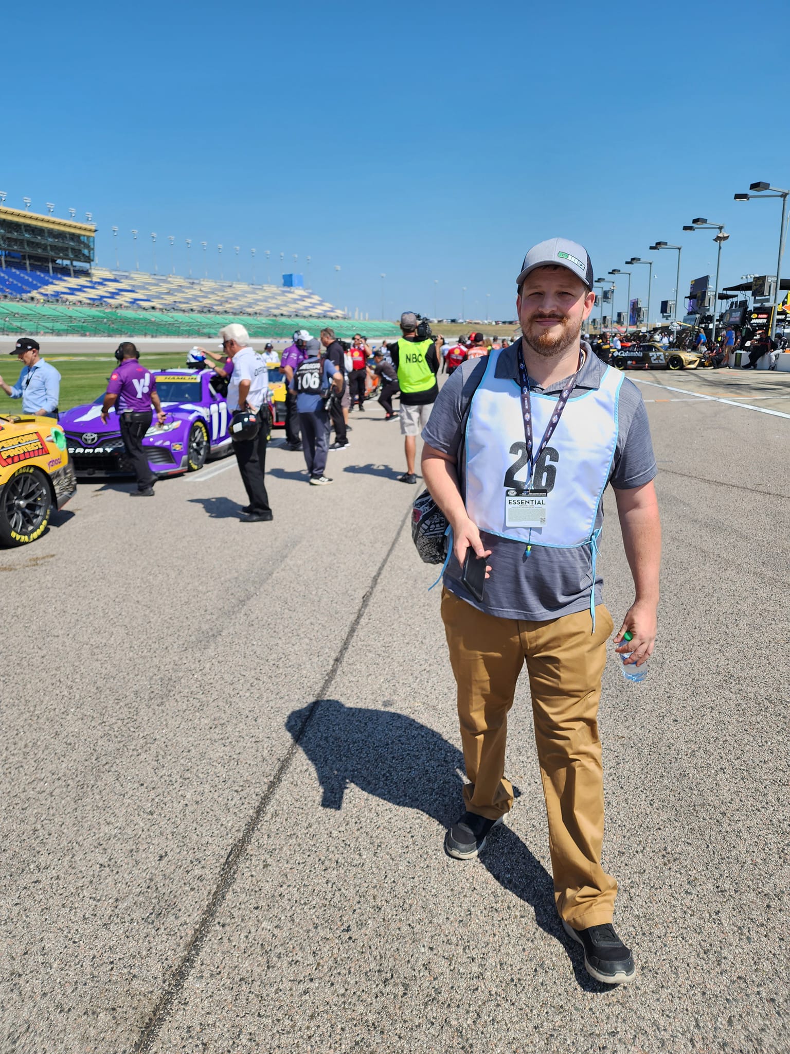 Andrew Fitzgerald at NASCAR event